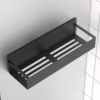 Metal Magnetic Spice Rack for Refrigerator Black, 4 Pack | Magnetic Shelves Heavy Duty for Fridge in Kitchen, Seasoning Storage Organizer, for Oven Washer and Dryer, for Heavier Items