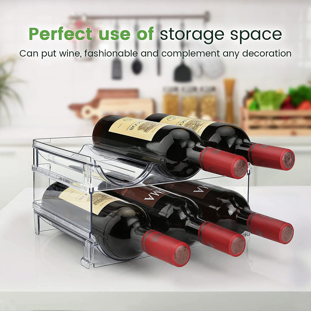 2 Packs Water Bottle Organizer for Cabinet & Pantry