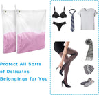 2 Pack Delicates Laundry Bags, Fine Mesh Wash Bag with Hanging Loop | Large for Lingerie, Shirts, Sweaters, Underwear, Bra, Silk, Socks