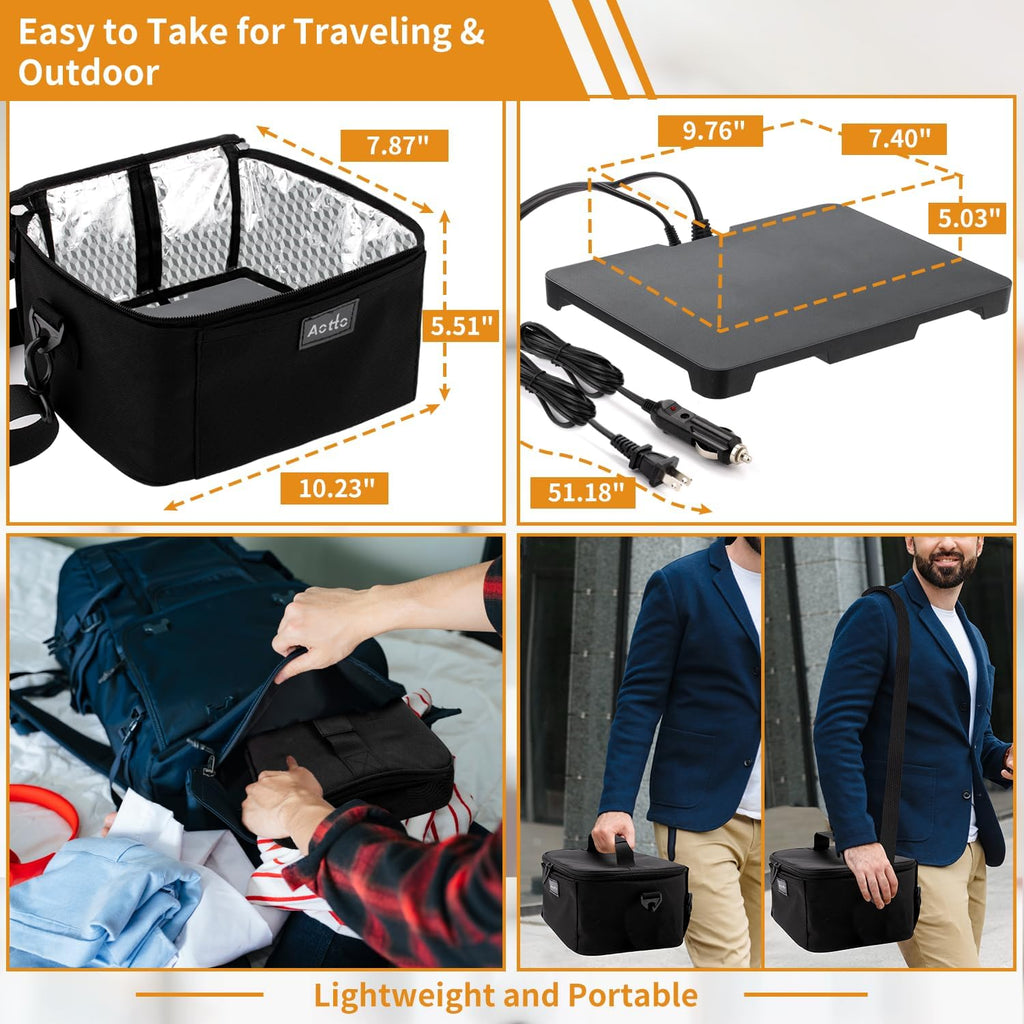 Portable Electric Lunch Box Food  Warmer-Car, - 1 Office & Travel