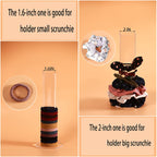 2Pcs Acrylic Scrunchie & Hair Ties Holder 