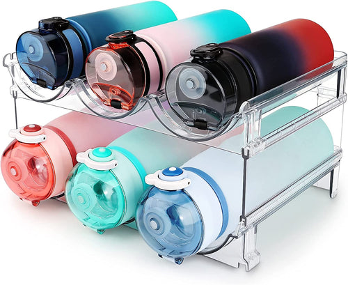 2 Packs Water Bottle Organizer for Cabinet & Pantry