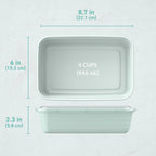 Bentgo Prep Meal Prep Containers with Lids, 20 Piece, PFAS & Bpa-Free | 4-Cup Capacity, Portion Control, Stackable, Microwave, Freezer & Dishwasher-Safe, Reusable (Mint)