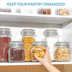 78 Oz Airtight Glass Food Storage Jars -3 Pack