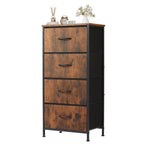 Portable 4-Drawer Fabric Storage Dresser