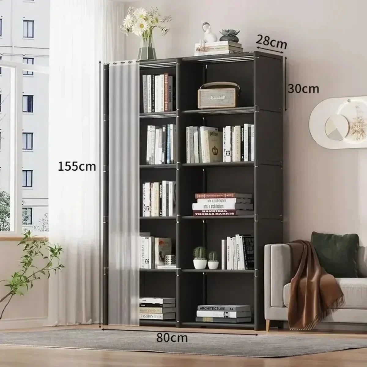 ClosetJoy Portable Dustproof Clothes Storage Cabinet