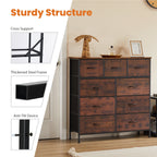 Fabric Storage Dresser With Drawers