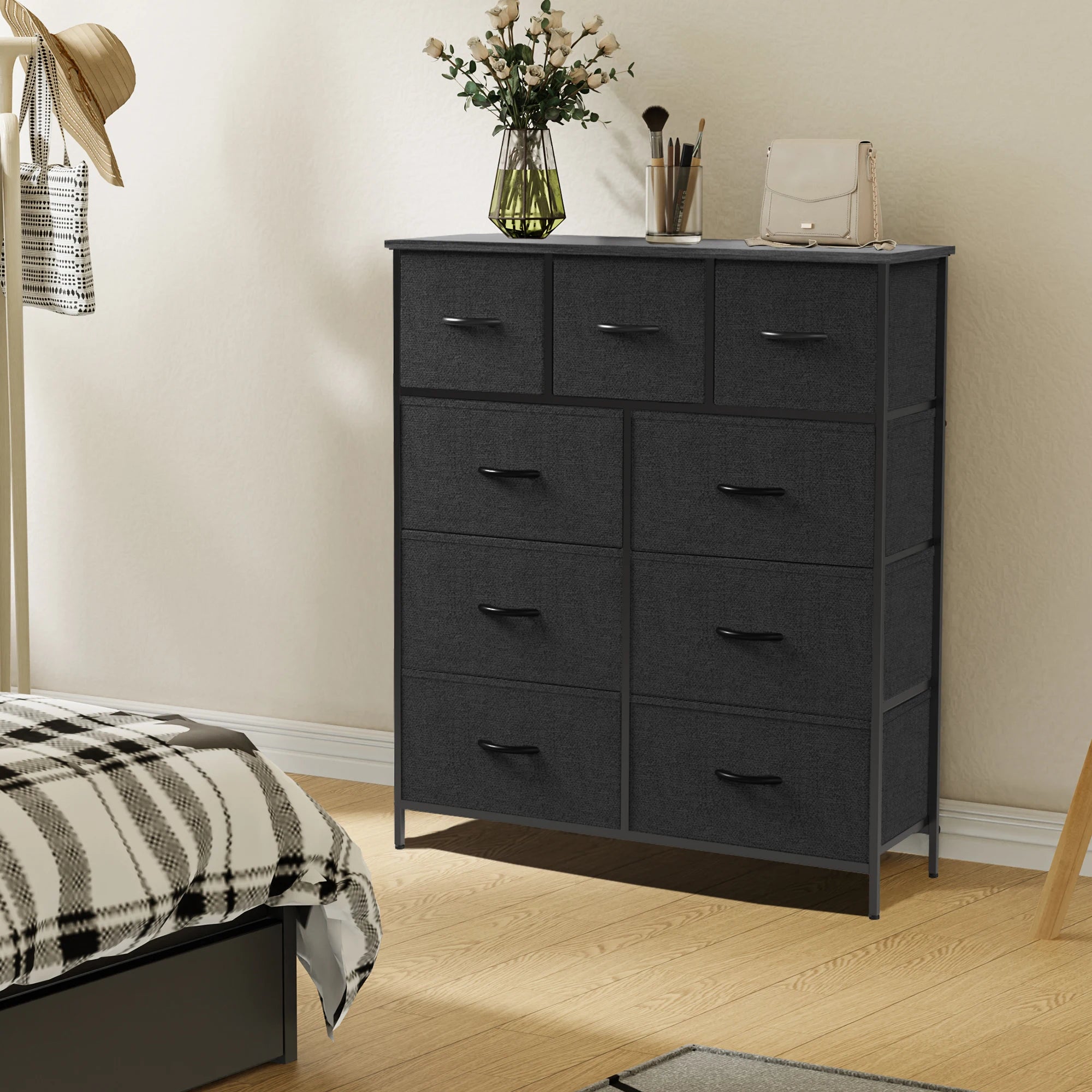 Fabric Storage Dresser With Drawers