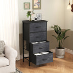 Portable 4-Drawer Fabric Storage Dresser