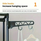 ClosetJoy Portable Wardrobe with Shelves & Hanging Rack