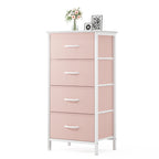 Portable 4-Drawer Fabric Storage Dresser