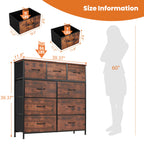 Fabric Storage Dresser With Drawers
