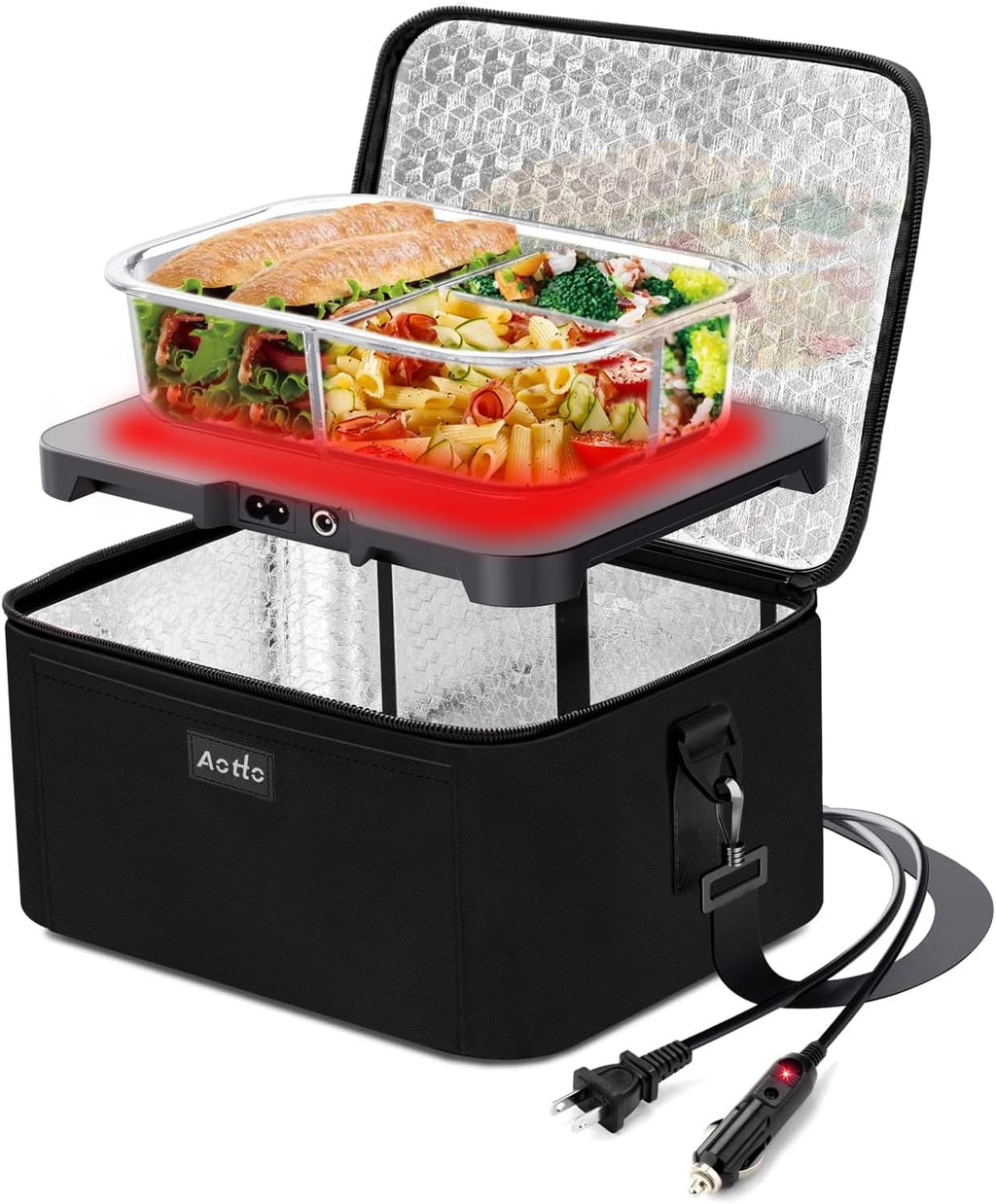 Portable Electric Lunch Box Food  Warmer-Car, - 1 Office & Travel