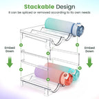 2 Packs Water Bottle Organizer for Cabinet & Pantry
