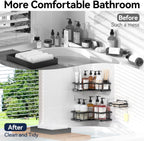 3-Piece Adhesive Corner Shower Caddy 