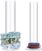 2Pcs Acrylic Scrunchie & Hair Ties Holder 
