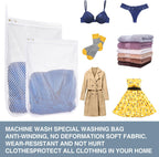 3 Pcs Durable Honeycomb Mesh Laundry Bags for Delicates 12" X 15" (3 Medium)