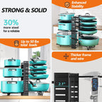 8-Tier Adjustable Pots & Pans Organizer Rack