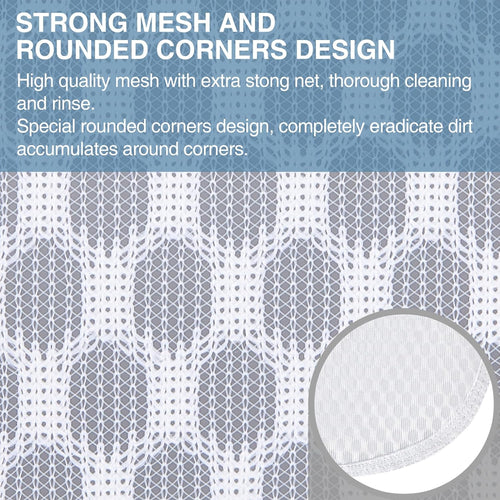3 Pcs Durable Honeycomb Mesh Laundry Bags for Delicates 12" X 15" (3 Medium)
