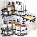 3-Piece Adhesive Corner Shower Caddy 