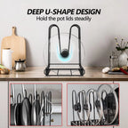 8-Tier Adjustable Pots & Pans Organizer Rack