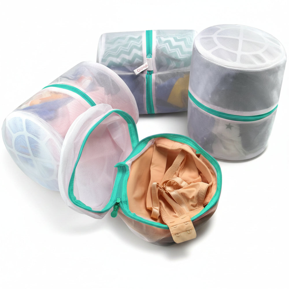 Mesh Laundry Bags for Delicates Durable Protective Wash Bags | Bra Wash Bag Travel Storage Bags for Intimates Lingerie, 4PCS (6.5 * 8In)